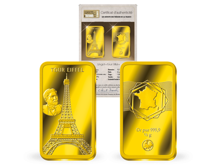 Lingot en or le plus pur « Tour Eiffel »